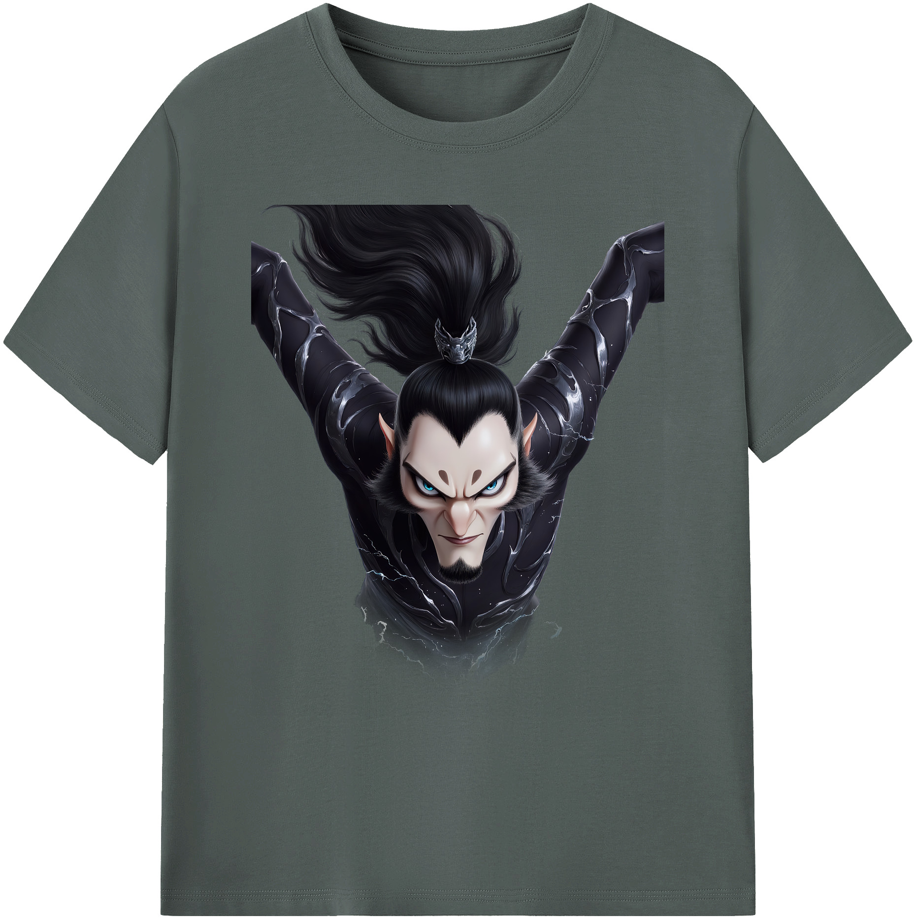 （画像用） Ne Zha 2 ナタ 魔童の大暴れ 綿100％ メンズ半袖Tシャツ｜肌触りやわらか＆通気性
